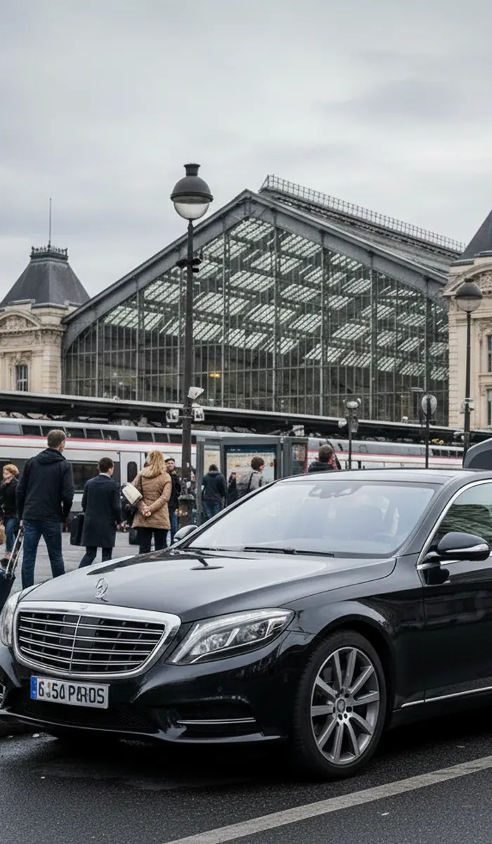 Transfert gares de Paris avec chauffeur privé Service limousine France