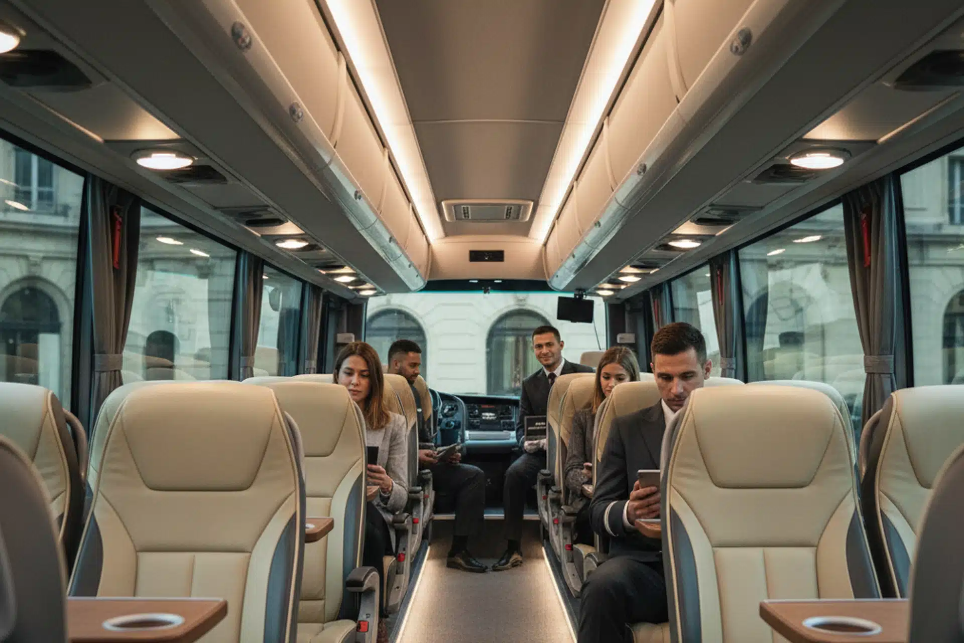 bus 30 places premium avec chauffeur privé