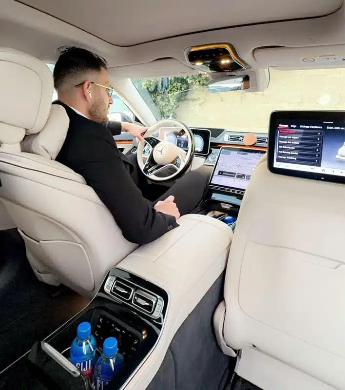 interieur mercedes classe s chauffeur privé