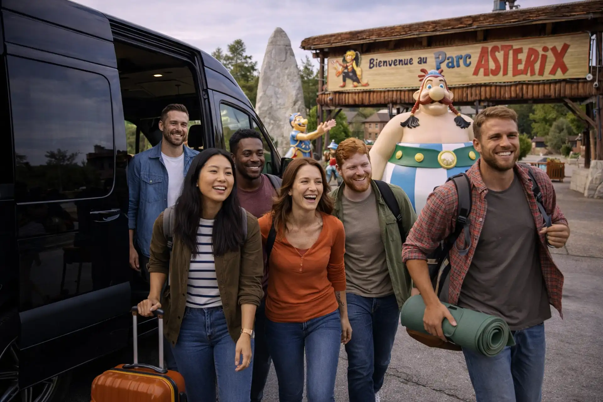 Transfert Parc Astérix chauffeur privé