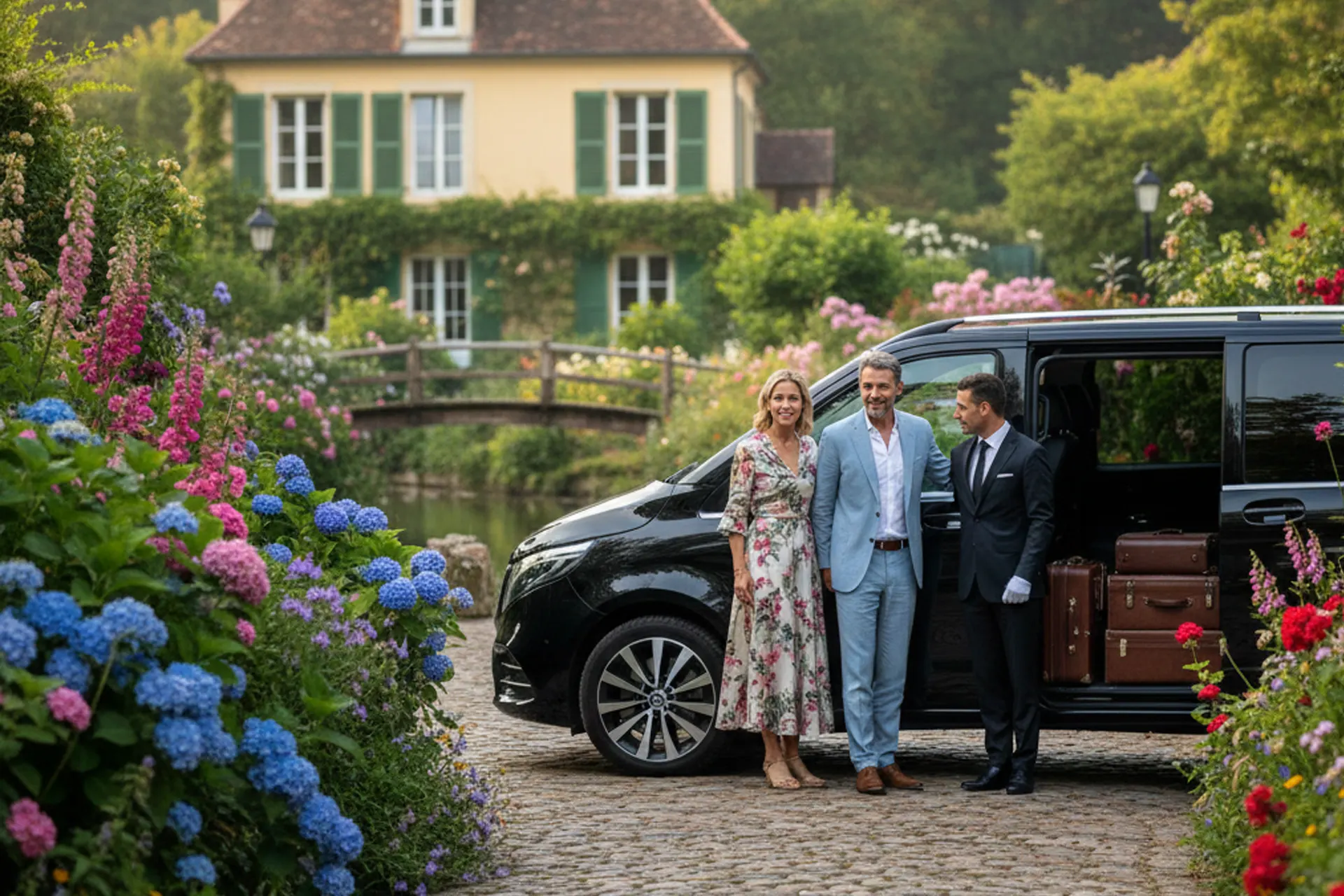 Transfert privé Paris Giverny chauffeur
